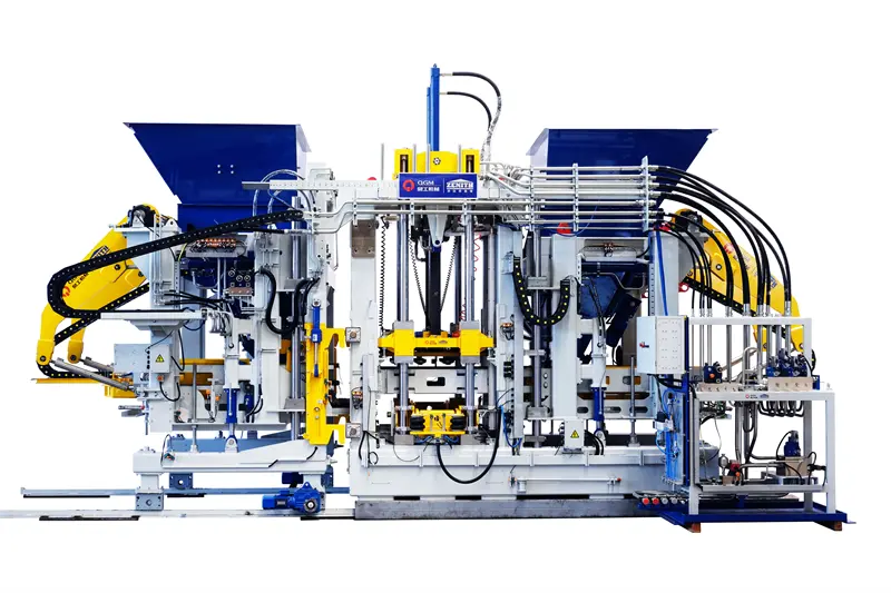 Nog een volledig automatische blokproductielijn van QGM gevestigd in Mexico