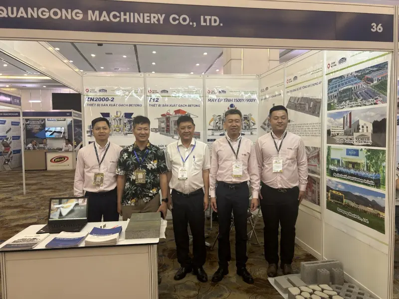 Verdiept zijn positie in de Zuidoost-Aziatische infrastructuur! Quangong Machinery Co., Ltd. schittert op de Vietnam Concrete Show 2026