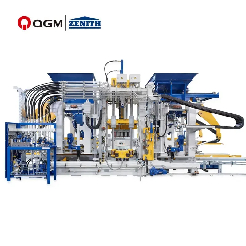 In elkaar grijpende baksteenmachine