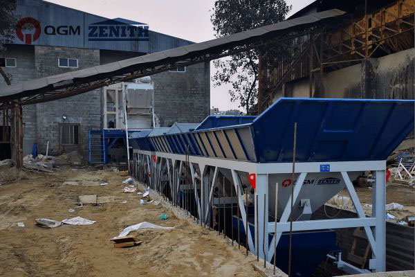 ZN900C automatische productielijn met rekken en offline kubussysteem in Bangladesh